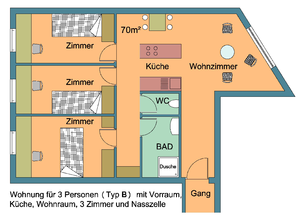 Layout-3-person-apartment-type-B